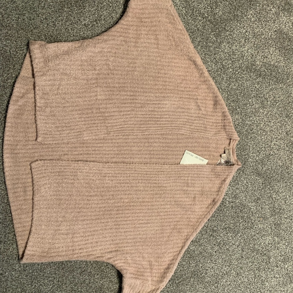 Barefoot Dreams Women's Ribbed Sweater - Blush Pink L/XL